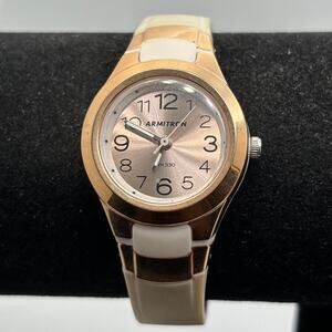 Gold armitron watch